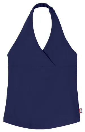 Girls UPF 50  Swim Halter Top | Navy