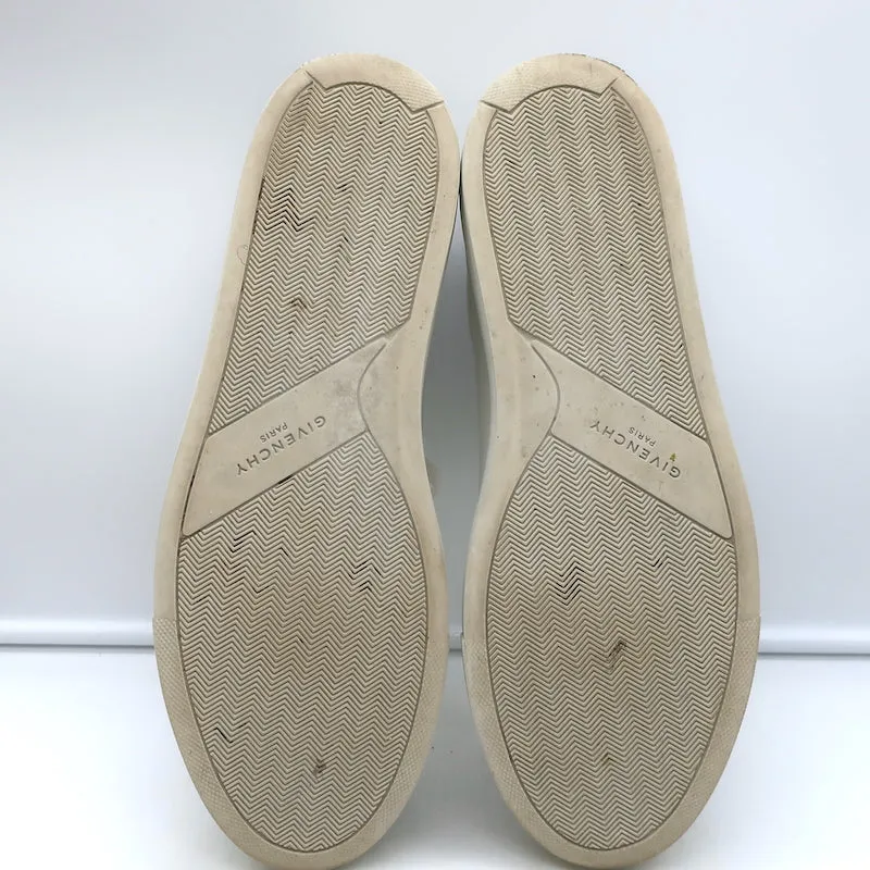 Givenchy Urban Street Low Top Sneakers White & Black Leather Size 42