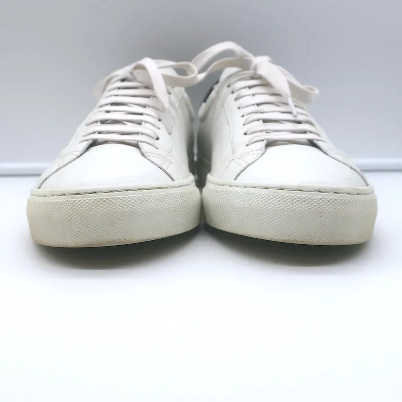 Givenchy Urban Street Low Top Sneakers White & Black Leather Size 42