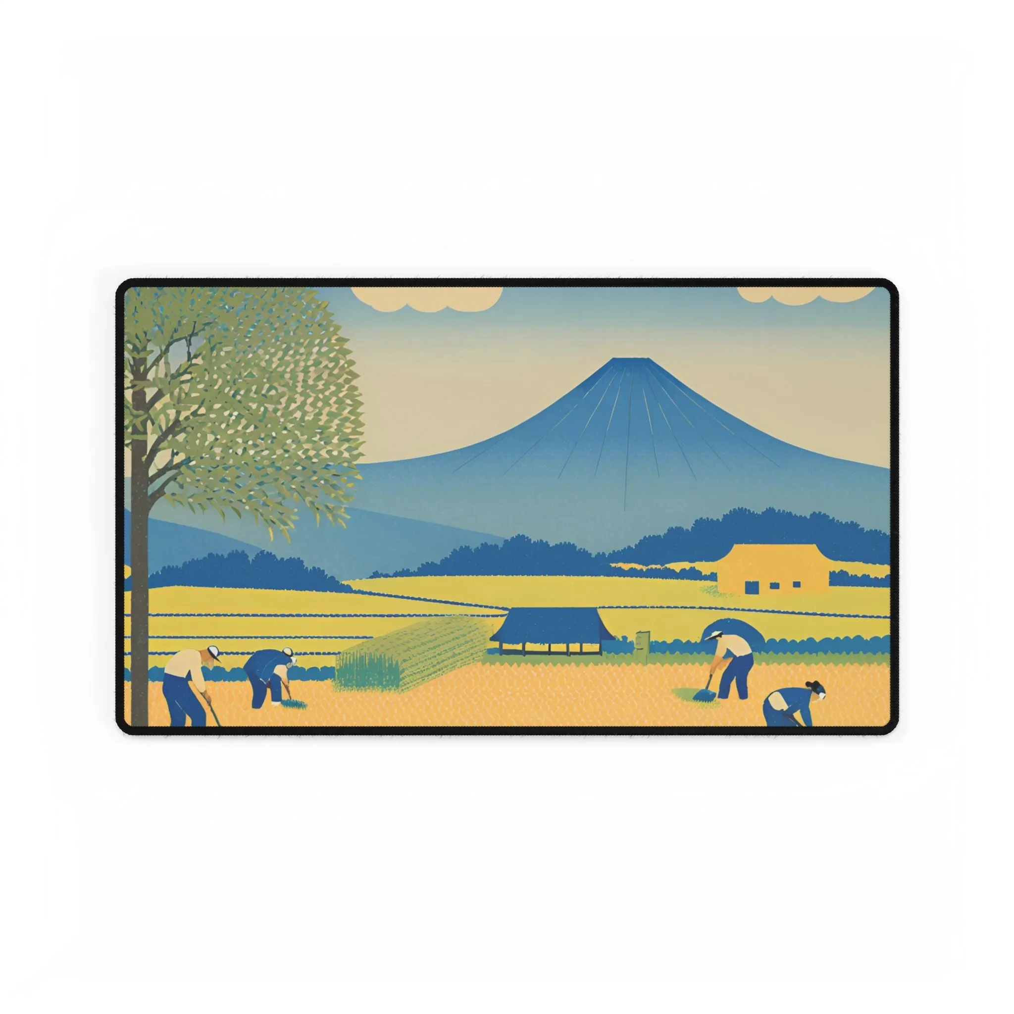 Golden Fields Desk Mat | Large Mousepad for Work & Gaming