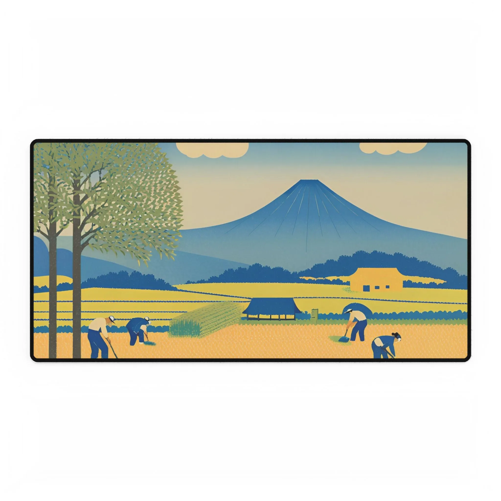 Golden Fields Desk Mat | Large Mousepad for Work & Gaming