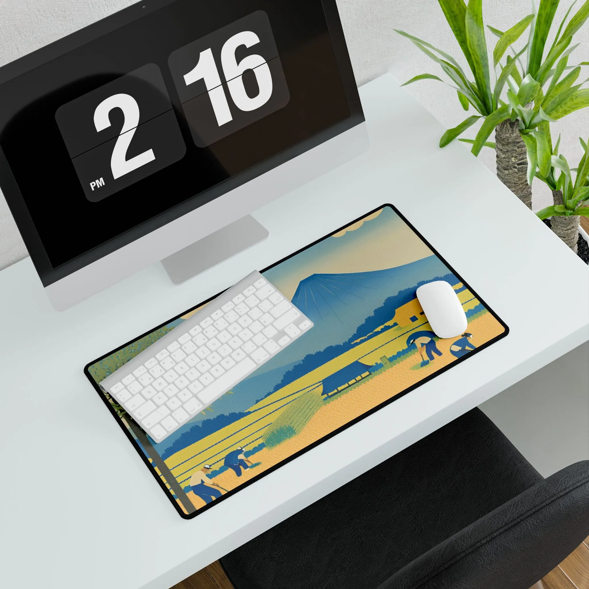 Golden Fields Desk Mat | Large Mousepad for Work & Gaming