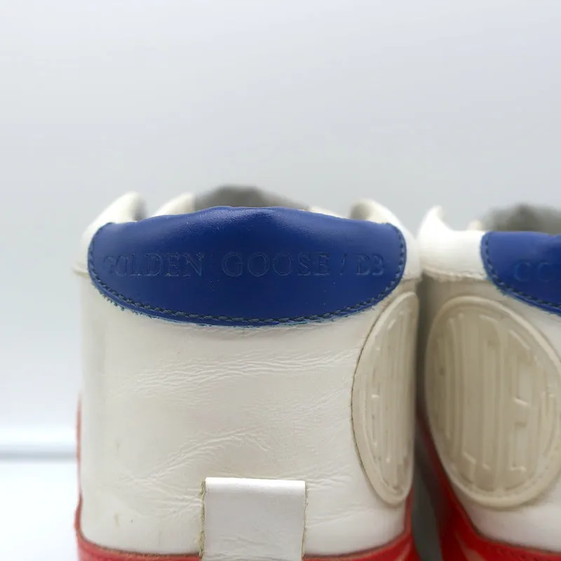 Golden Goose 2.12 High Top Sneakers White Leather Size 37