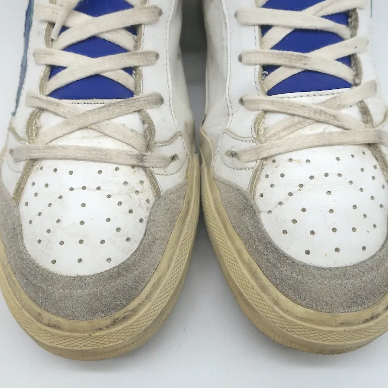 Golden Goose 2.12 High Top Sneakers White Leather Size 37