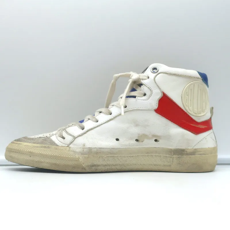Golden Goose 2.12 High Top Sneakers White Leather Size 37