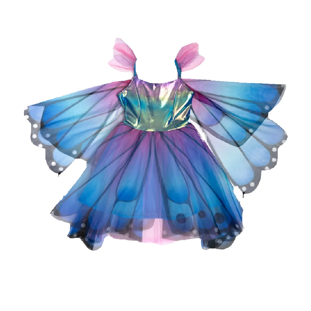 GP - Blue Butterfly Twirl Dress