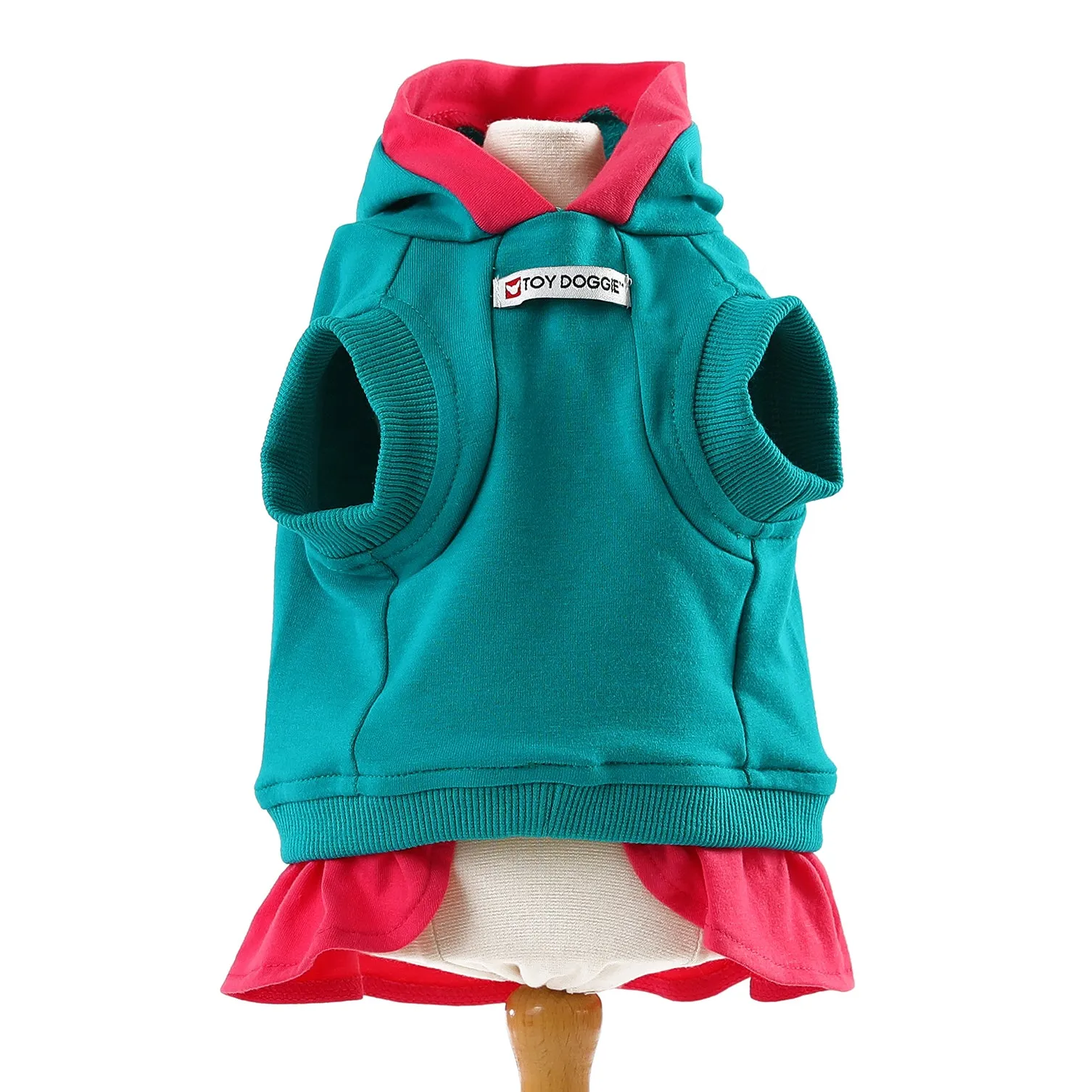 Green & Pink Sleeveless Hoodie for Dogs | "You are my Sunshine" Collection