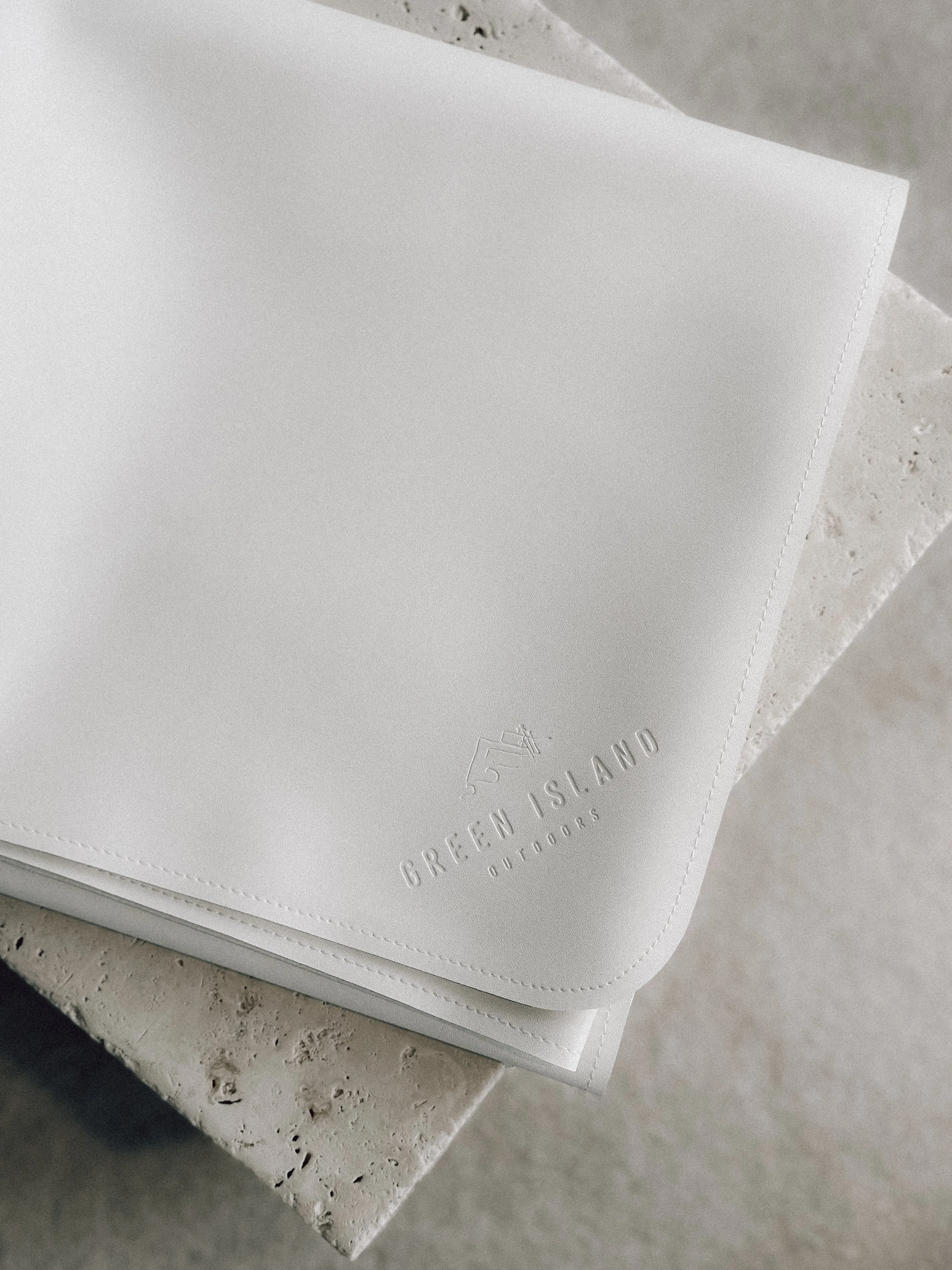 Green Island Outdoors Vegan Leather Mat - Oyster