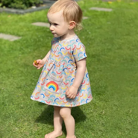 Grey Rainbow Dress