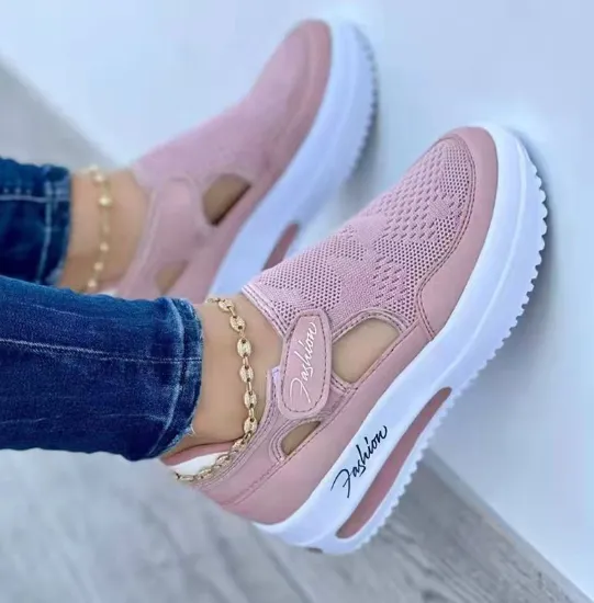 GS Fashion Sneaker | Lichtgewicht sneaker met verstevigde zool en klittenband sluiting voor dames