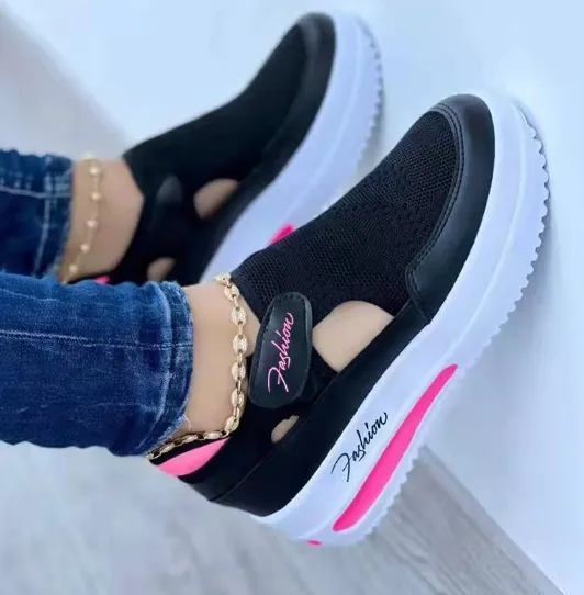 GS Fashion Sneaker | Lichtgewicht sneaker met verstevigde zool en klittenband sluiting voor dames