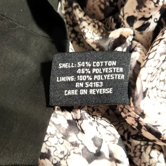 Guess Los Angeles Lightweight Black Trench Coat Size Medium