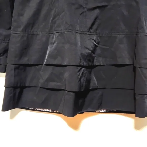 Guess Los Angeles Lightweight Black Trench Coat Size Medium