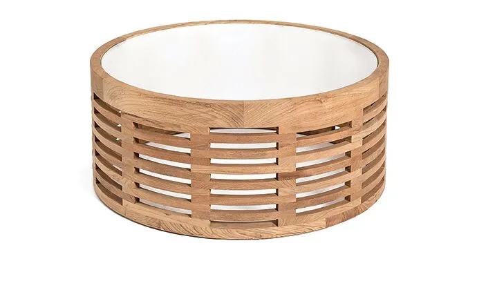 HAMILTON Coffee Table with Glass Top