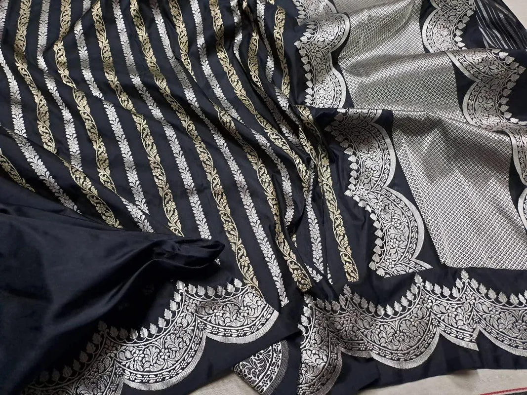 Handloom Weaved Pure Banarasi Katan Silk Saree