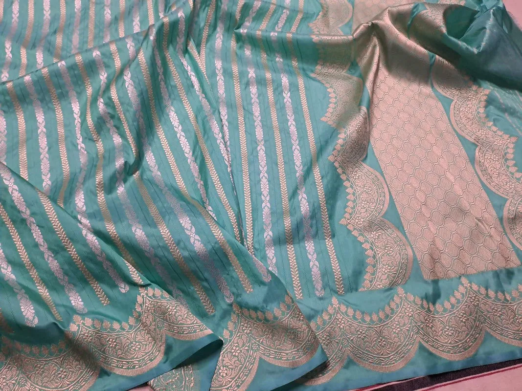 Handloom Weaved Pure Banarasi Katan Silk Saree