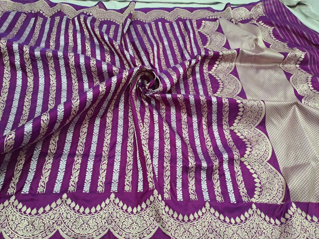 Handloom Weaved Pure Banarasi Katan Silk Saree