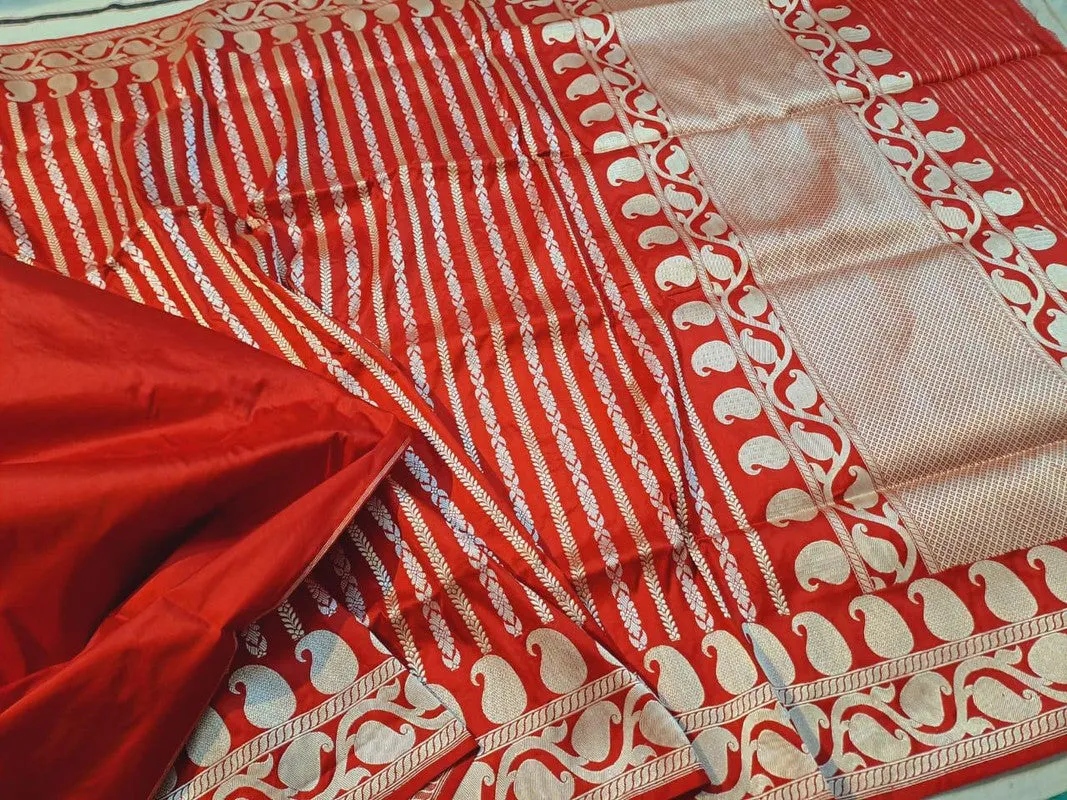 Handloom Weaved Pure Banarasi Katan Silk Saree
