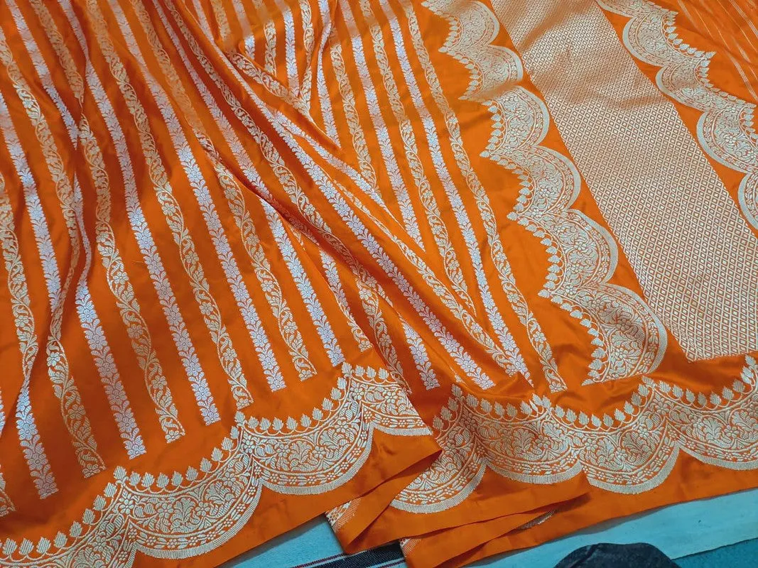 Handloom Weaved Pure Banarasi Katan Silk Saree