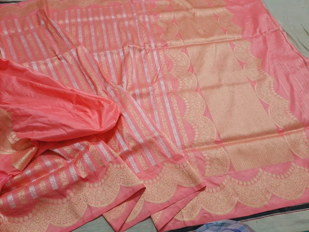 Handloom Weaved Pure Banarasi Katan Silk Saree