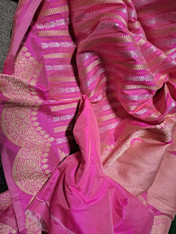 Handloom Weaved Pure Banarasi Katan Silk Saree