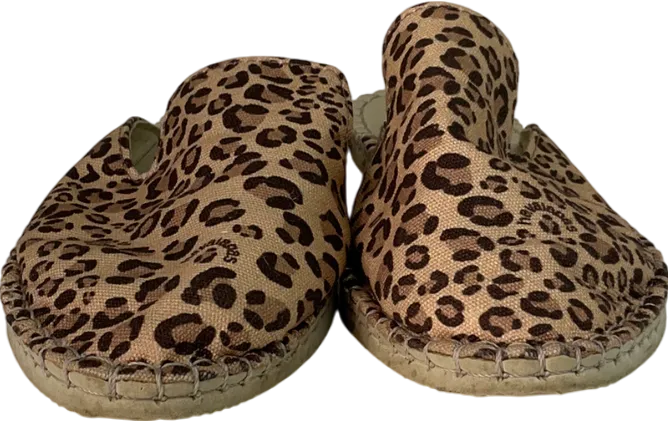 Havaianas Brown Mule Loafer Leopard Print UK 5 EU 38 👠
