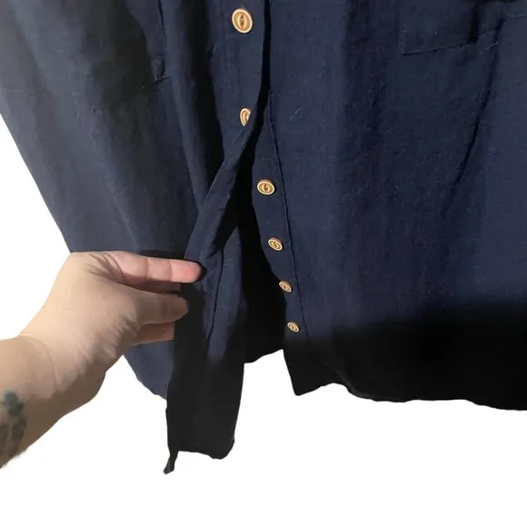 Hello Molly Used to Know You Navy Blue Lightweight Dress