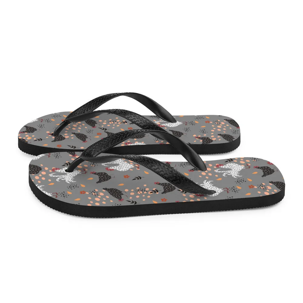 Hens & Roosters Flip-Flops