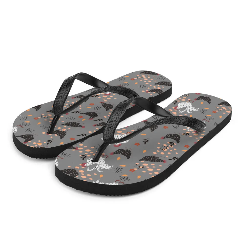 Hens & Roosters Flip-Flops