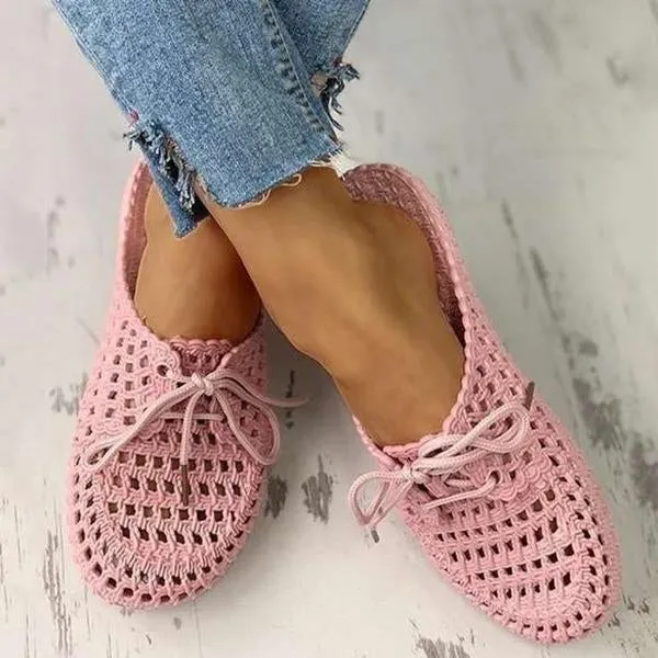 Hole Lace Soft Bottom Non-slip Slippers