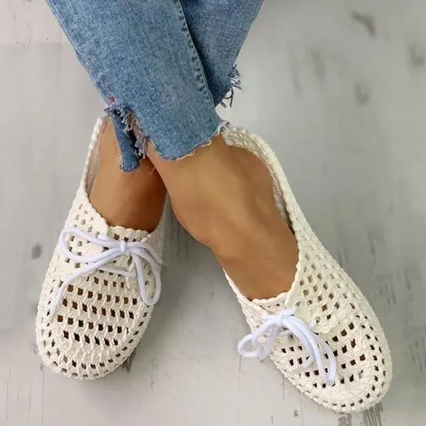 Hole Lace Soft Bottom Non-slip Slippers