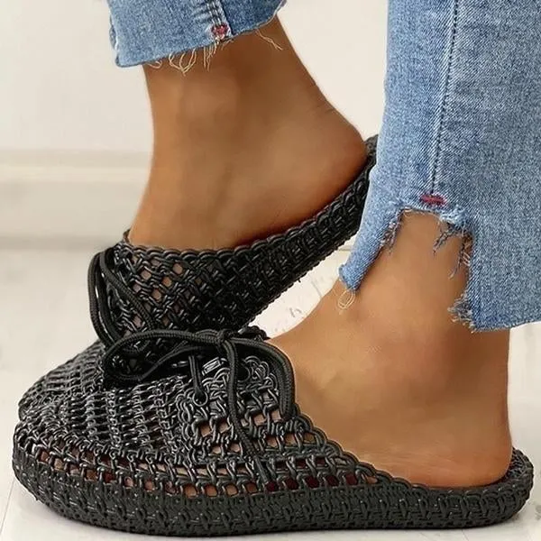 Hole Lace Soft Bottom Non-slip Slippers