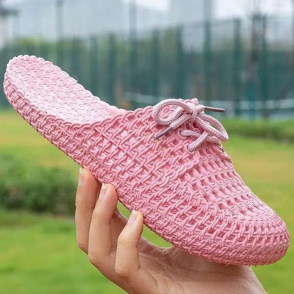 Hole Lace Soft Bottom Non-slip Slippers