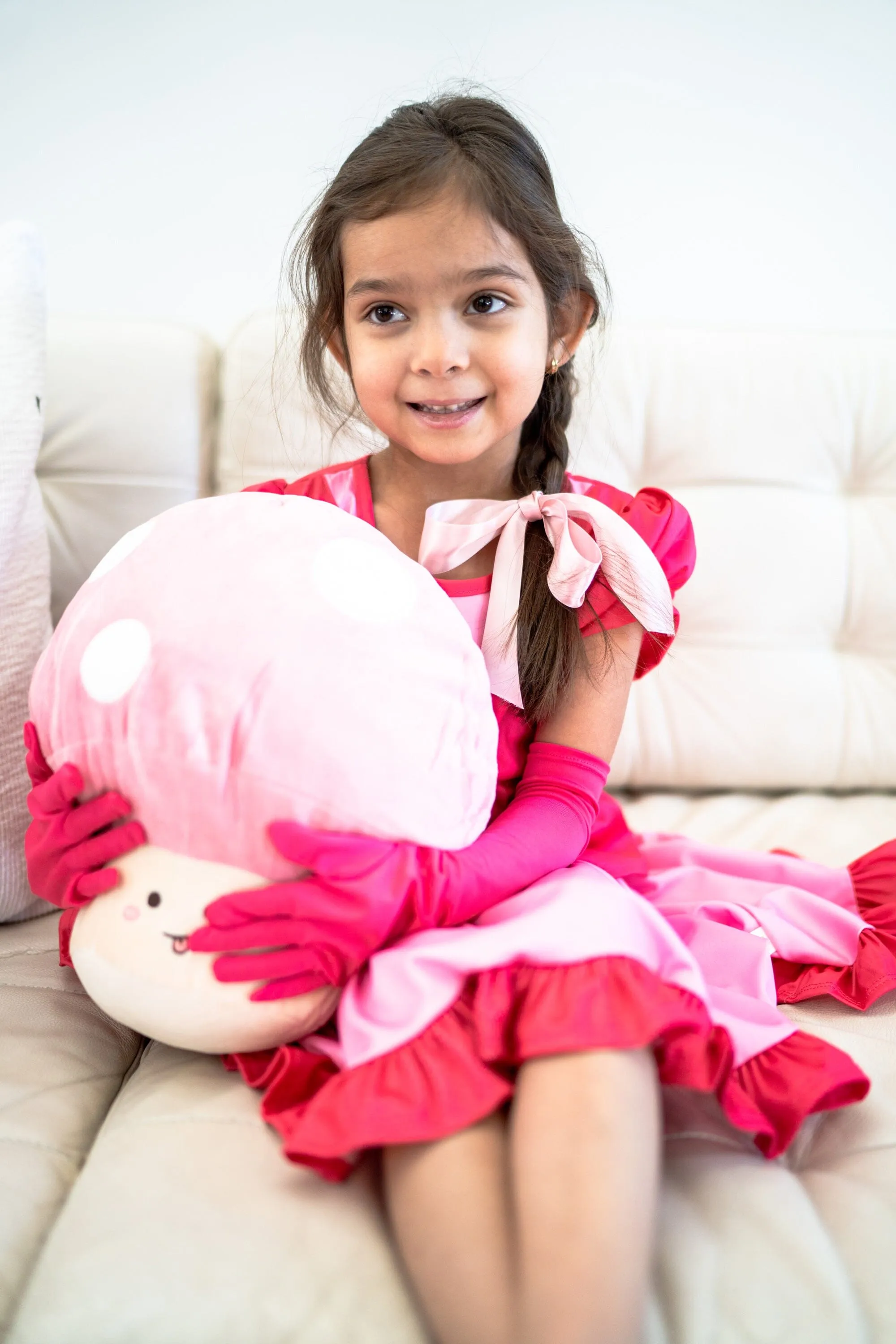 Hot Pink Princess Gloves