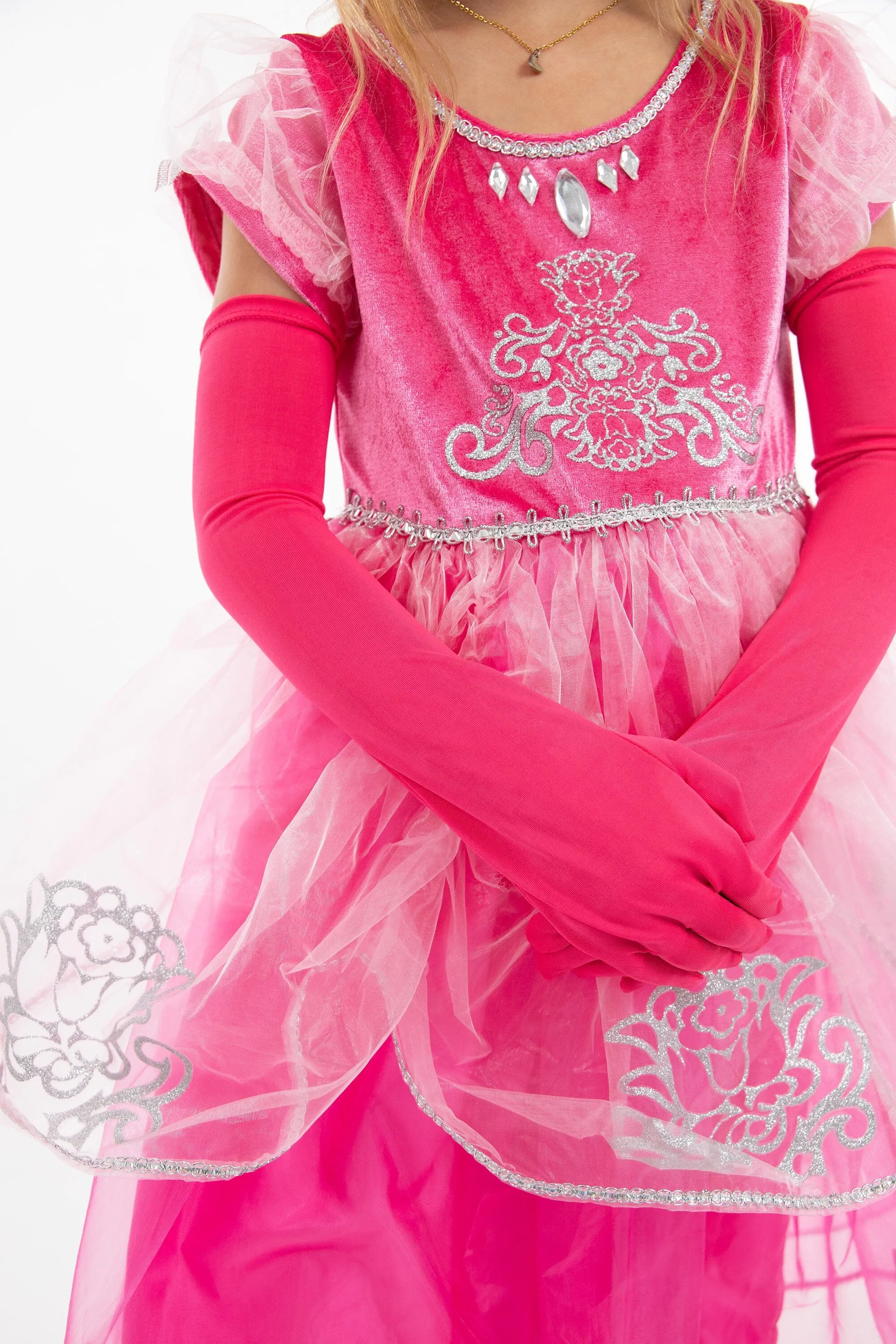 Hot Pink Princess Gloves