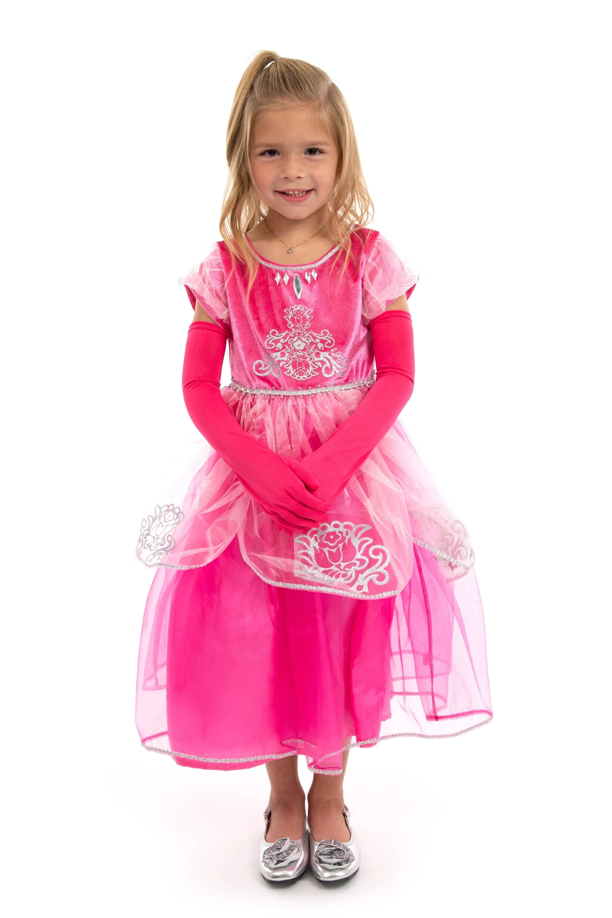Hot Pink Princess Gloves