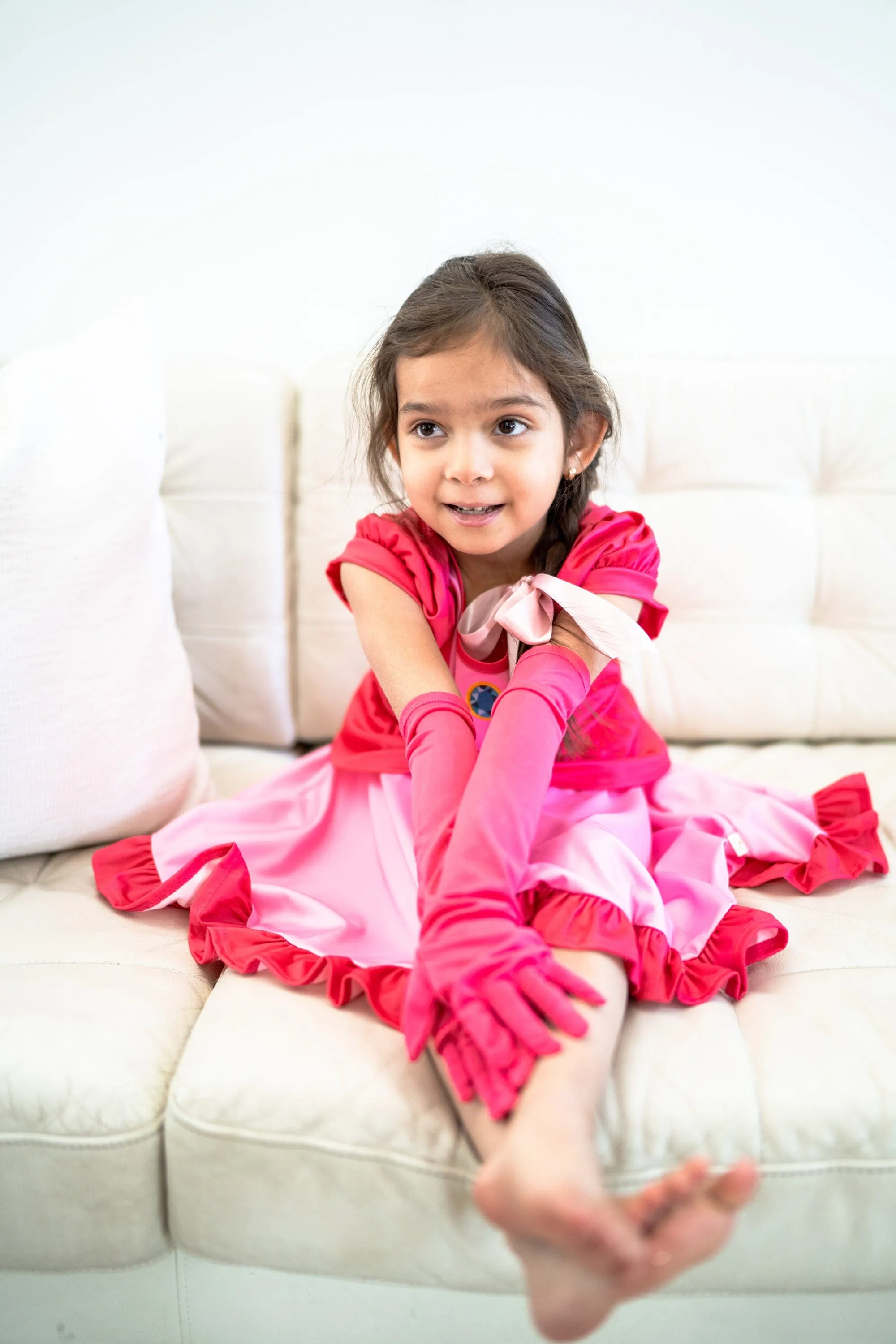 Hot Pink Princess Gloves
