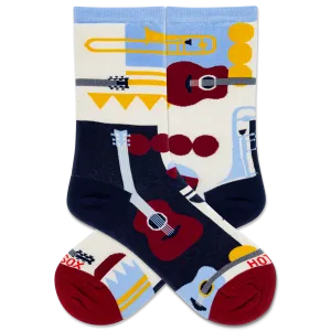 HOTSOX Women's Music Retro Crew Socks
