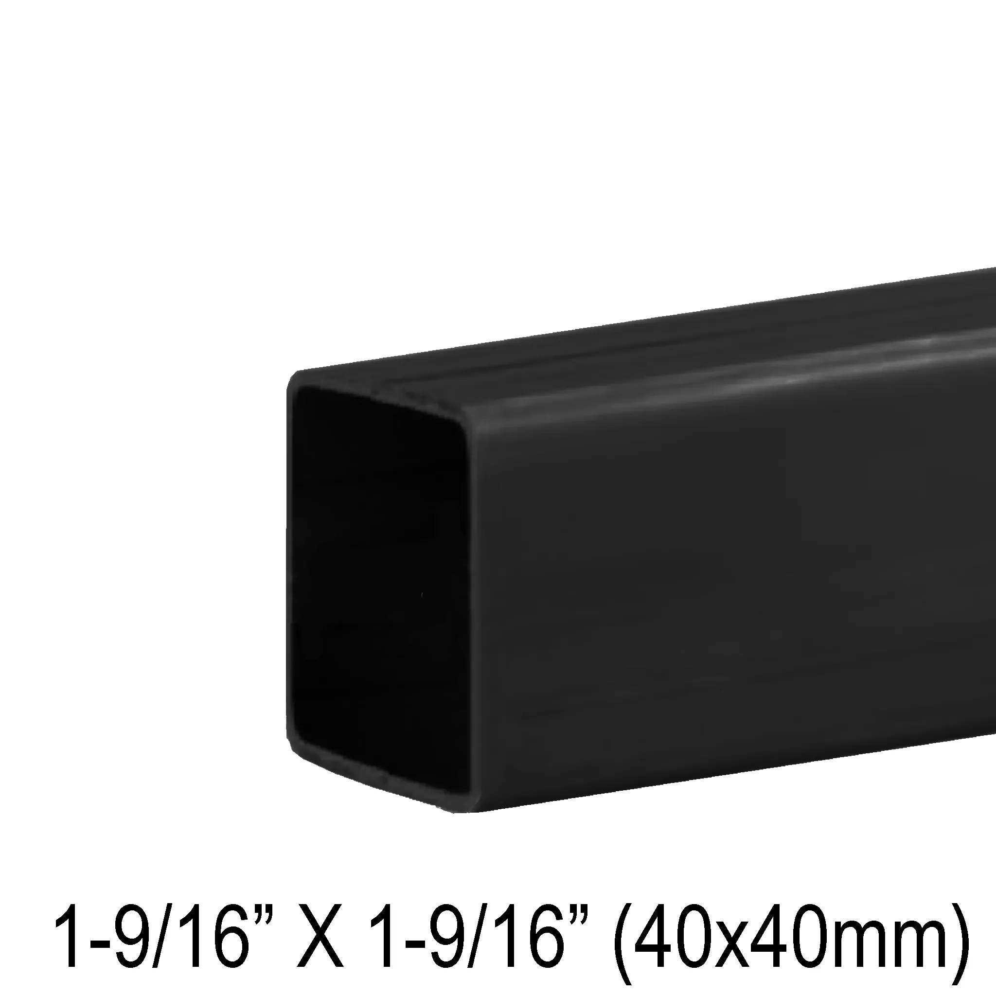 [HR40SQ] Handrail - 19' - 40mm Square (BS, MBL)