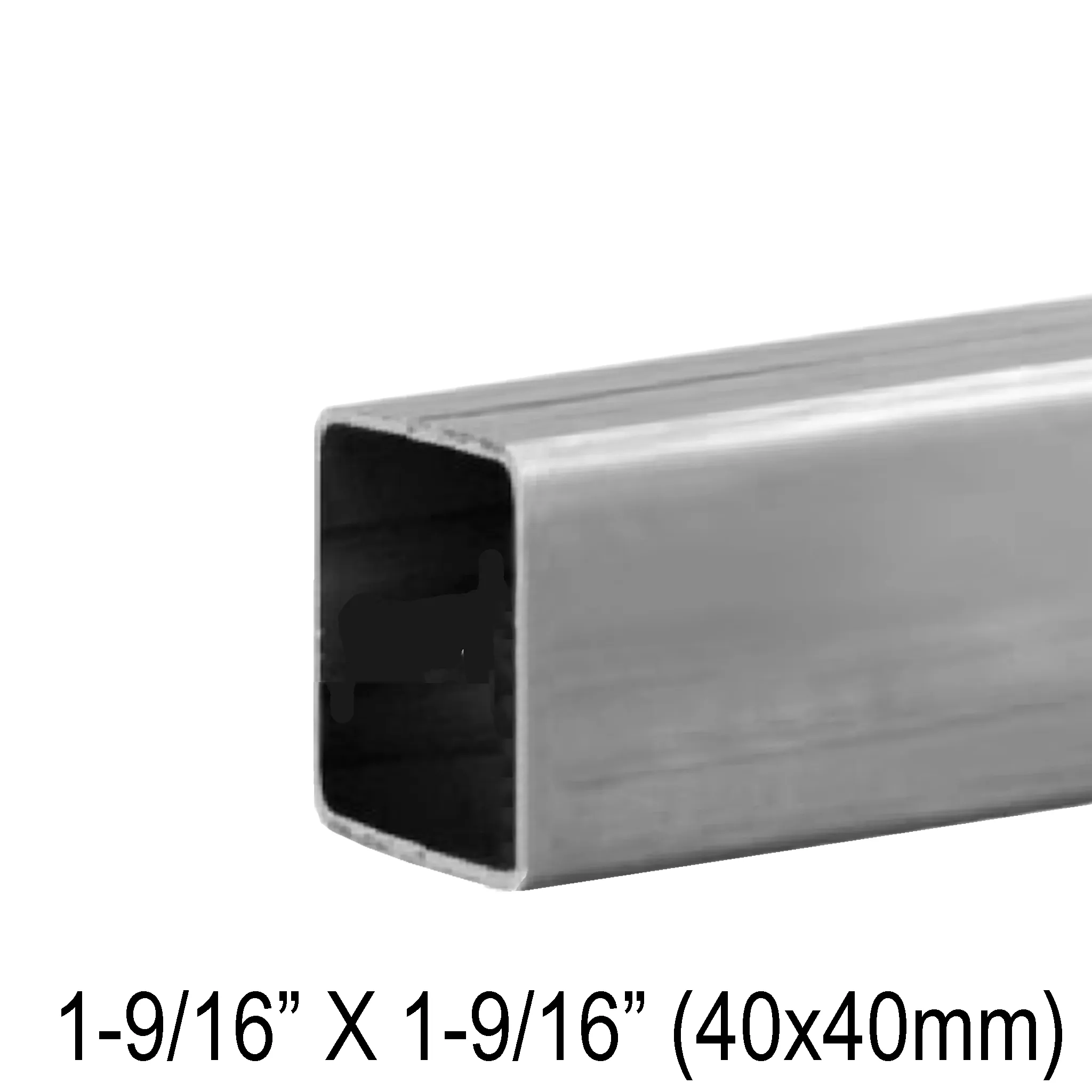 [HR40SQ] Handrail - 19' - 40mm Square (BS, MBL)