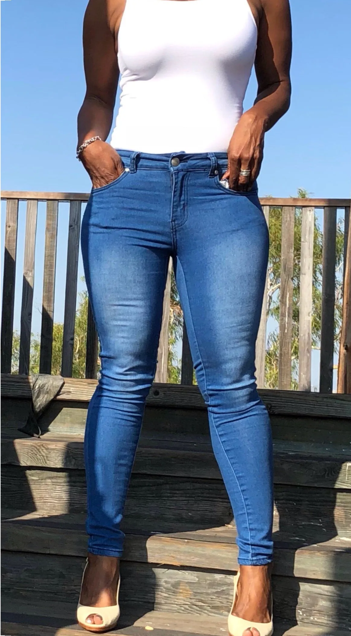 Hudson Faded Skinny Jeans