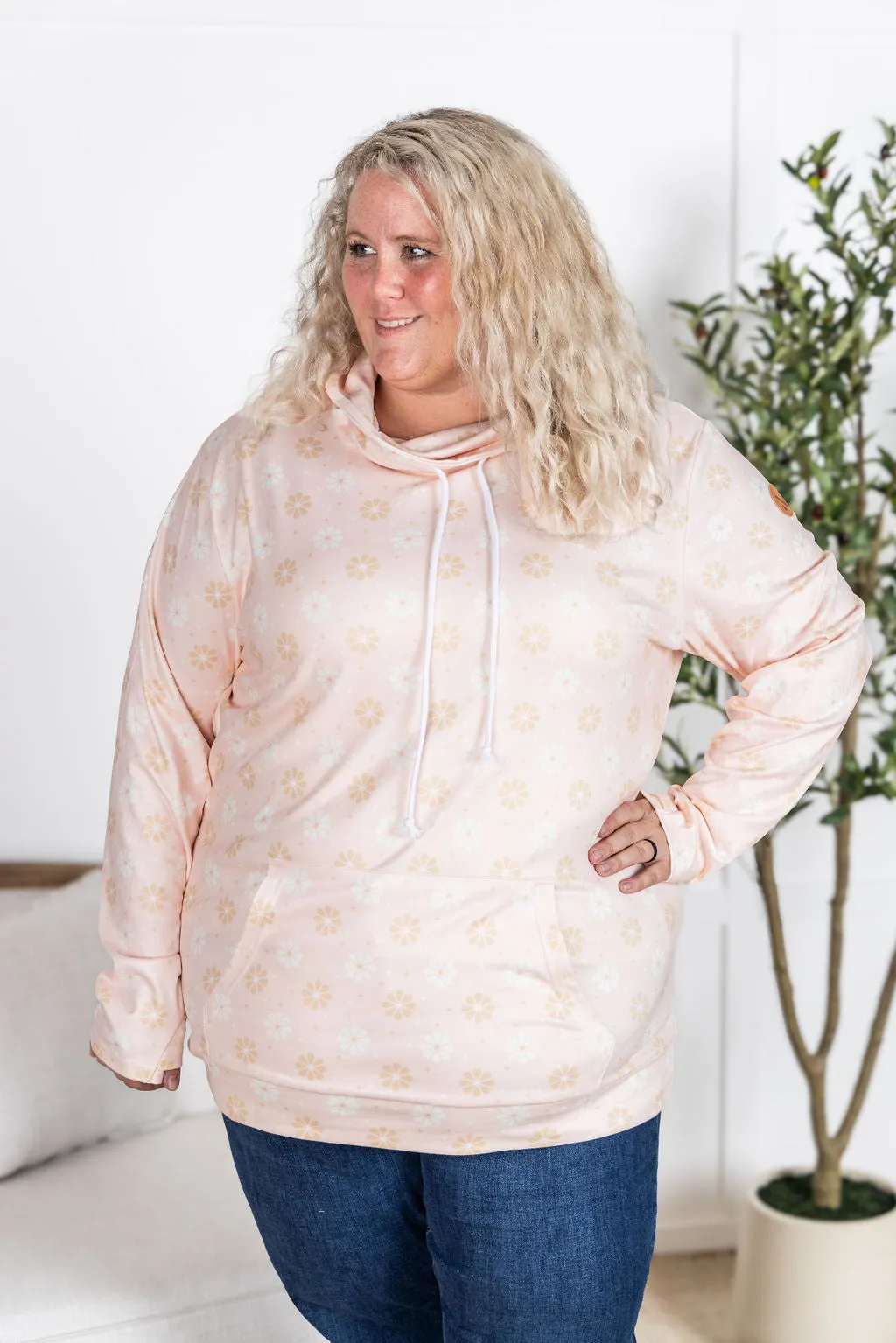 IN STOCK Soft Funnel Neck - Retro Floral