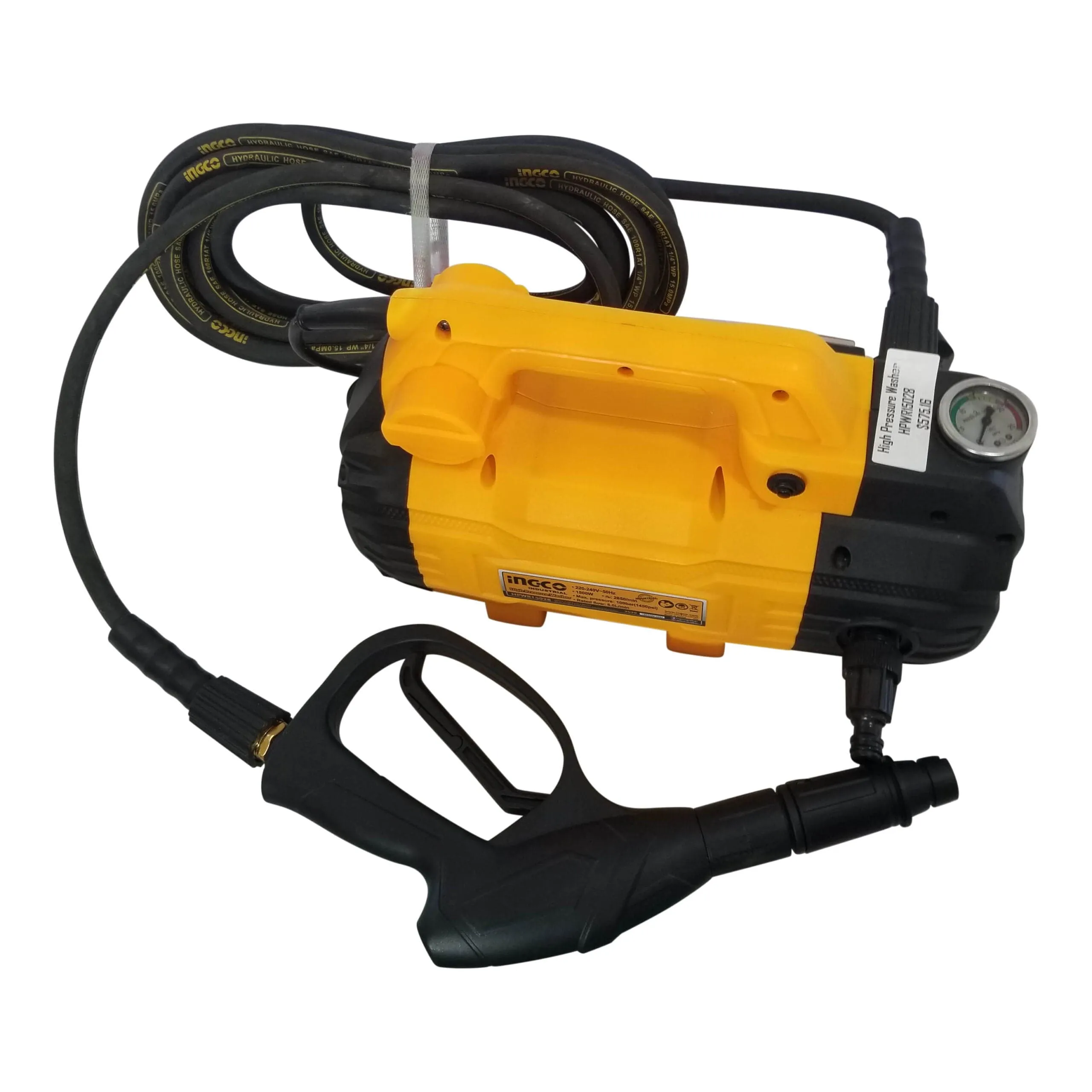 Ingco High Pressure Washer 1500W 100Bar - HPWR15028