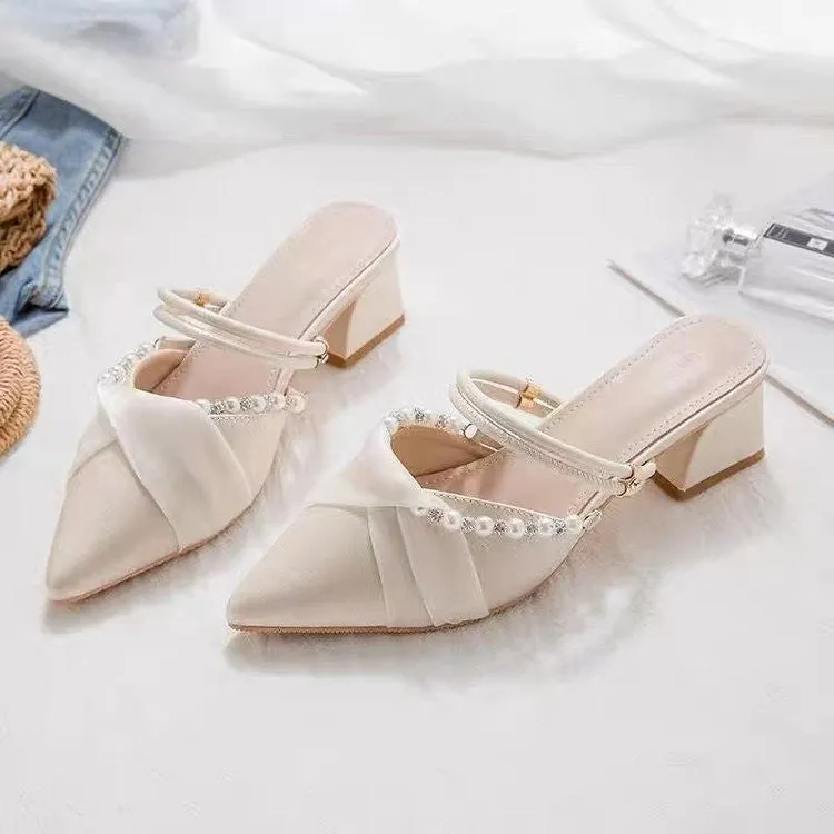 INSTOCK-fashion sandals for women summer new style stiletto heel