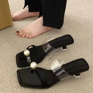 INSTOCK-fashion sandals for women summer new style stiletto heel