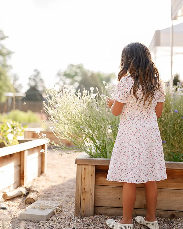 Joy Dress - Pink Tiny Floral
