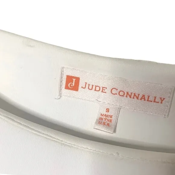 Jude Connally Small White Top Fruitstripe Bottom Tie Waist Pride Rainbow Dress