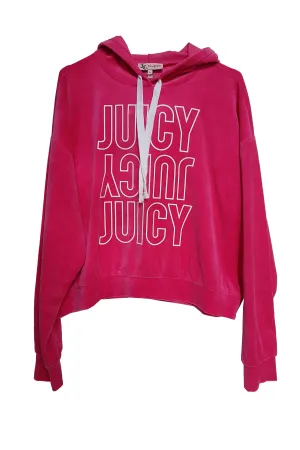 Juicy Couture Velour Cropped Hoodie