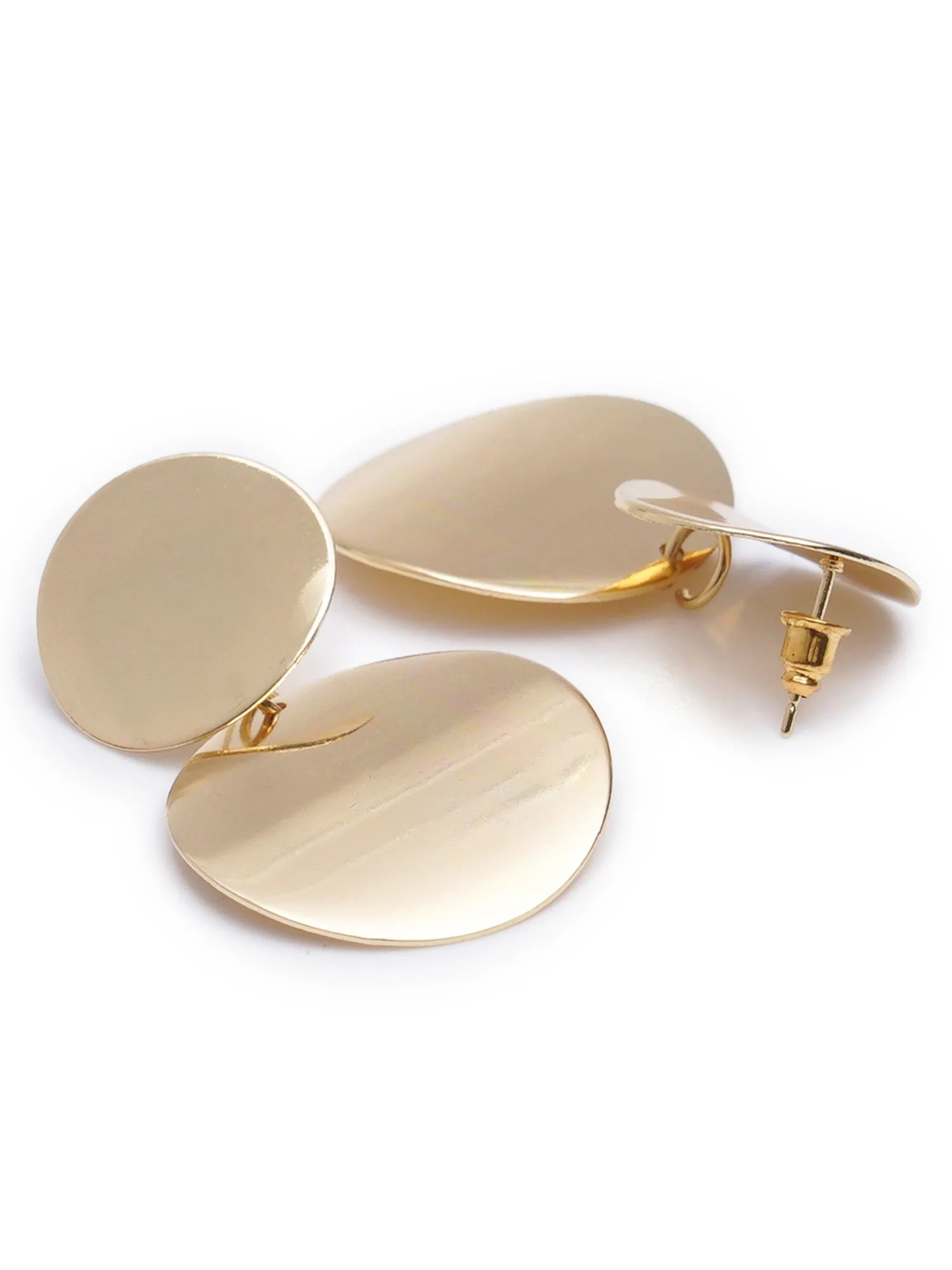 Karatcart Gold Plated Classic Drop Earrings
