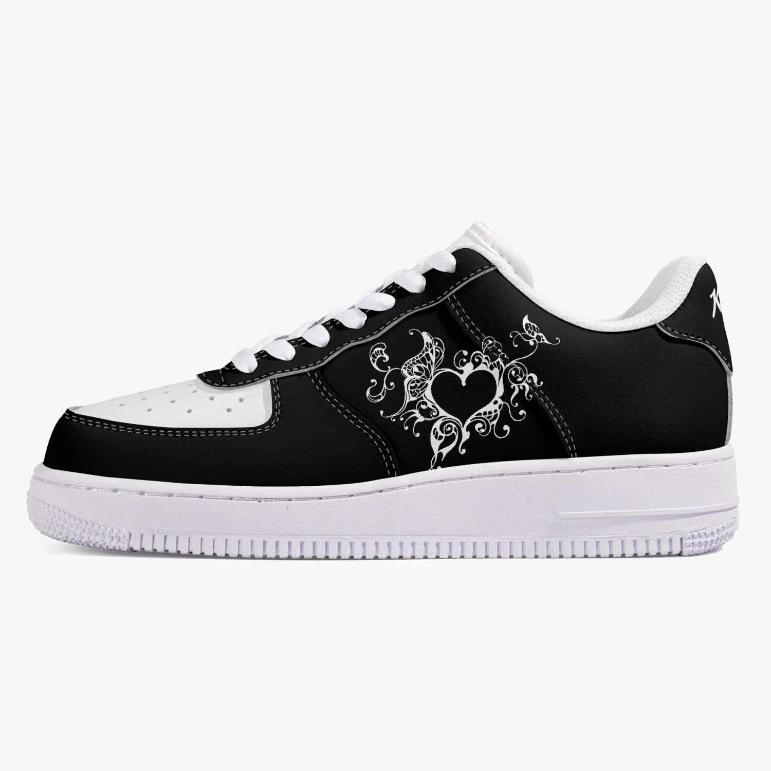 Kennedy Blk_Hrt_Frame v3b Low_Top_Unisex_Sneaker